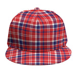 4th of July American Plaid Print Snapback Cap