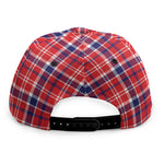 4th of July American Plaid Print Snapback Cap