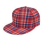 4th of July American Plaid Print Snapback Cap