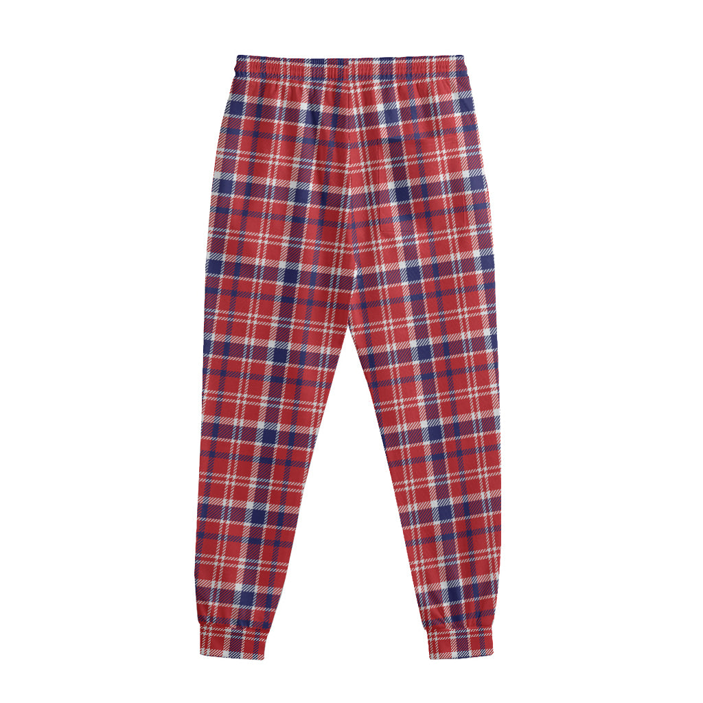 4th of July American Plaid Print Sweatpants