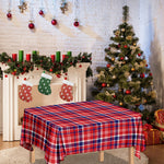 4th of July American Plaid Print Tablecloth