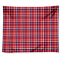 4th of July American Plaid Print Tapestry