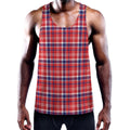 4th of July American Plaid Print Men's Workout Tank Top