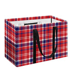 4th of July American Plaid Print Utility Tote Bag