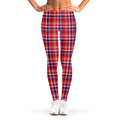 4th of July American Plaid Print Women's Leggings