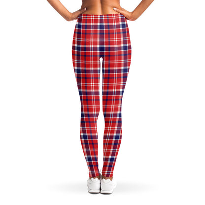 4th of July American Plaid Print Women's Leggings