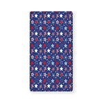 4th of July American Star Pattern Print Baby Crib Sheet