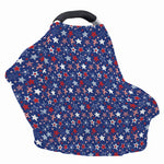4th of July American Star Pattern Print Baby Seat Cover