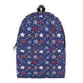 4th of July American Star Pattern Print School Backpack