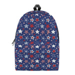 4th of July American Star Pattern Print Backpack