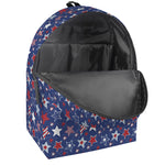 4th of July American Star Pattern Print Backpack