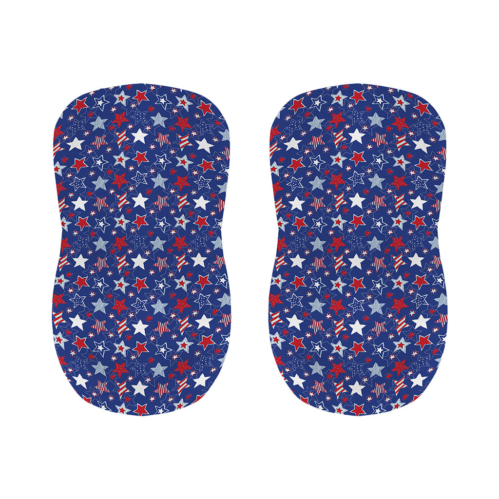 4th of July American Star Pattern Print Bar Stool Covers