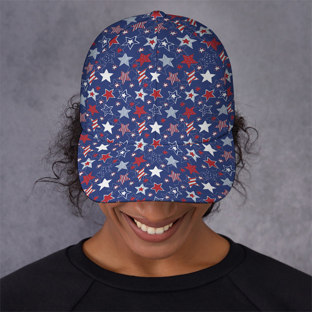 4th of July American Star Pattern Print Baseball Cap
