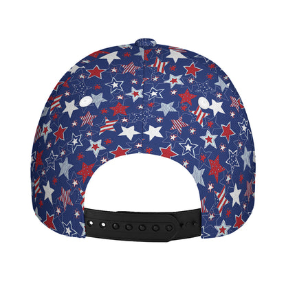 4th of July American Star Pattern Print Baseball Cap