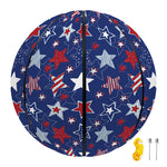 4th of July American Star Pattern Print Basketball
