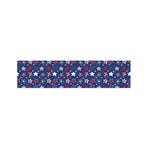 4th of July American Star Pattern Print Bed Runner