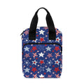 4th of July American Star Pattern Print Bible Tote Bag