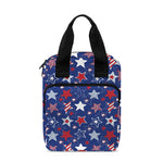 4th of July American Star Pattern Print Bible Tote Bag