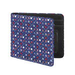 4th of July American Star Pattern Print Bifold Wallet