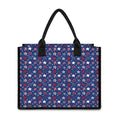4th of July American Star Pattern Print Canvas Tote Bag