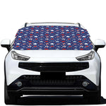 4th of July American Star Pattern Print Car Windshield Snow Cover