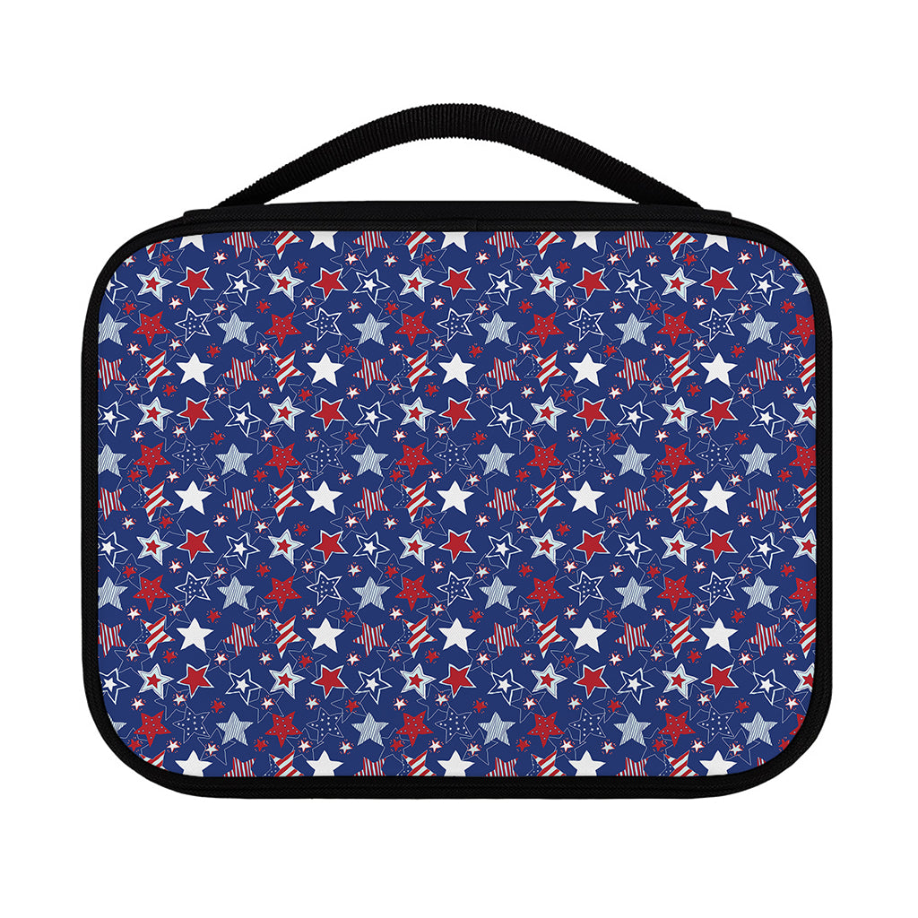4th of July American Star Pattern Print Classic Bible Case
