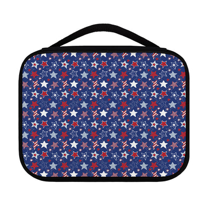 4th of July American Star Pattern Print Classic Bible Case