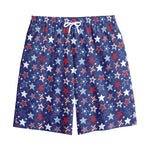4th of July American Star Pattern Print Cotton Shorts