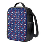 4th of July American Star Pattern Print Crossbody Lunch Bag