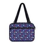 4th of July American Star Pattern Print Double Strap Bible Bag