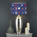 4th of July American Star Pattern Print Drum Lamp Shade