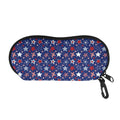 4th of July American Star Pattern Print Glasses Case