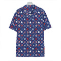 4th of July American Star Pattern Print Hawaiian Shirt