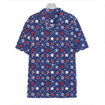 4th of July American Star Pattern Print Hawaiian Shirt
