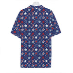4th of July American Star Pattern Print Hawaiian Shirt