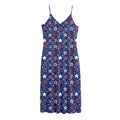 4th of July American Star Pattern Print Jersey Midi Cami Dress