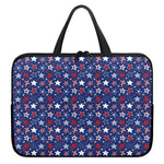 4th of July American Star Pattern Print Laptop Sleeve With Handle