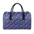 4th of July American Star Pattern Print Leather Duffel Bag