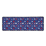 4th of July American Star Pattern Print Long Kitchen Mat