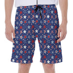 4th of July American Star Pattern Print Men's Beach Shorts