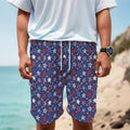 4th of July American Star Pattern Print Men's Cargo Shorts