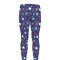 4th of July American Star Pattern Print Men's Leggings