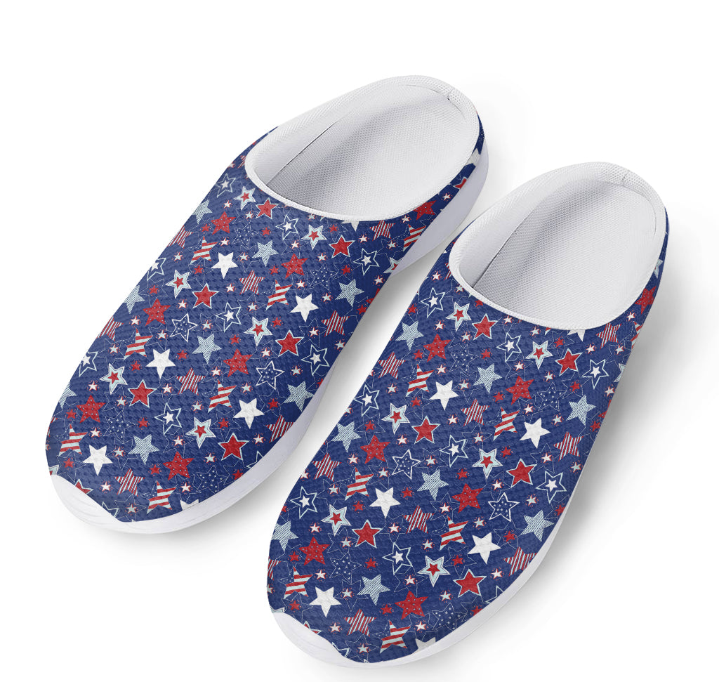 4th of July American Star Pattern Print Mesh Casual Shoes