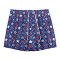 4th of July American Star Pattern Print Mesh Shorts