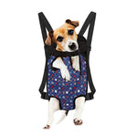 4th of July American Star Pattern Print Pet Carrier Backpack