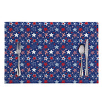 4th of July American Star Pattern Print Placemat