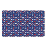 4th of July American Star Pattern Print Polyester Doormat