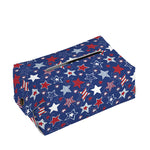 4th of July American Star Pattern Print Rectangle Tissue Box Cover