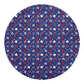4th of July American Star Pattern Print Round Blanket