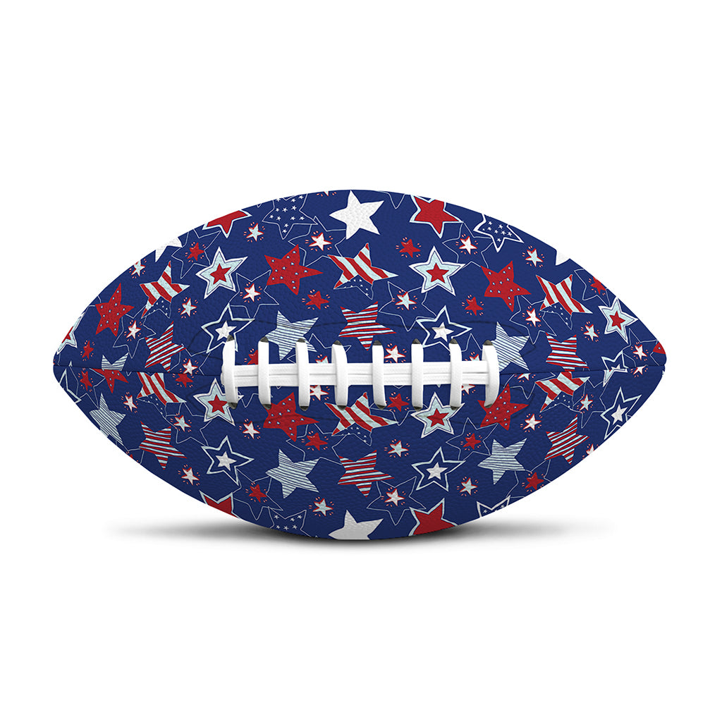 4th of July American Star Pattern Print Rugby Ball